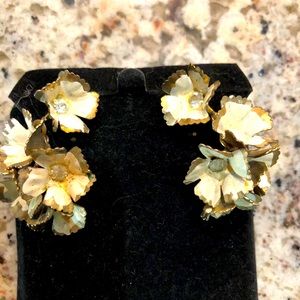 Vintage dangle, twist-on earrings